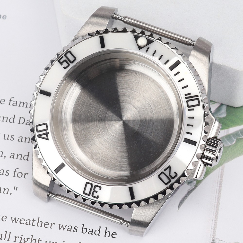FEIYASHI Sapphire 40mm Classic Oyster Watch Case Brushed Steel For Seiko NH35 36