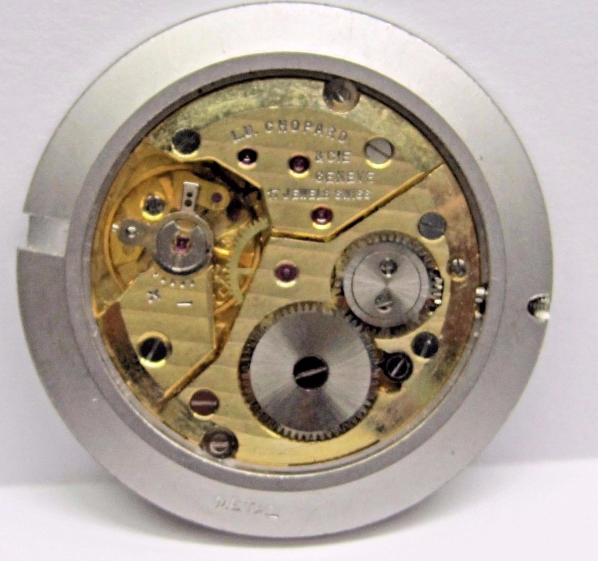 Vintage Gents L.U. Chopard & CIE Geneve Watch Movement 17 jewels.