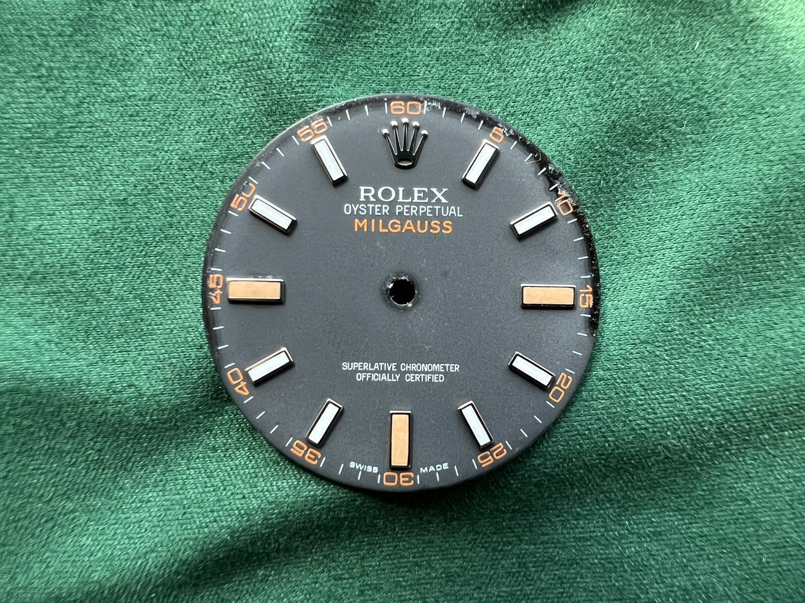 Authentic Rolex 41mm Oyster Perpetual MILGAUSS Luminova Markers Dial – OC#494