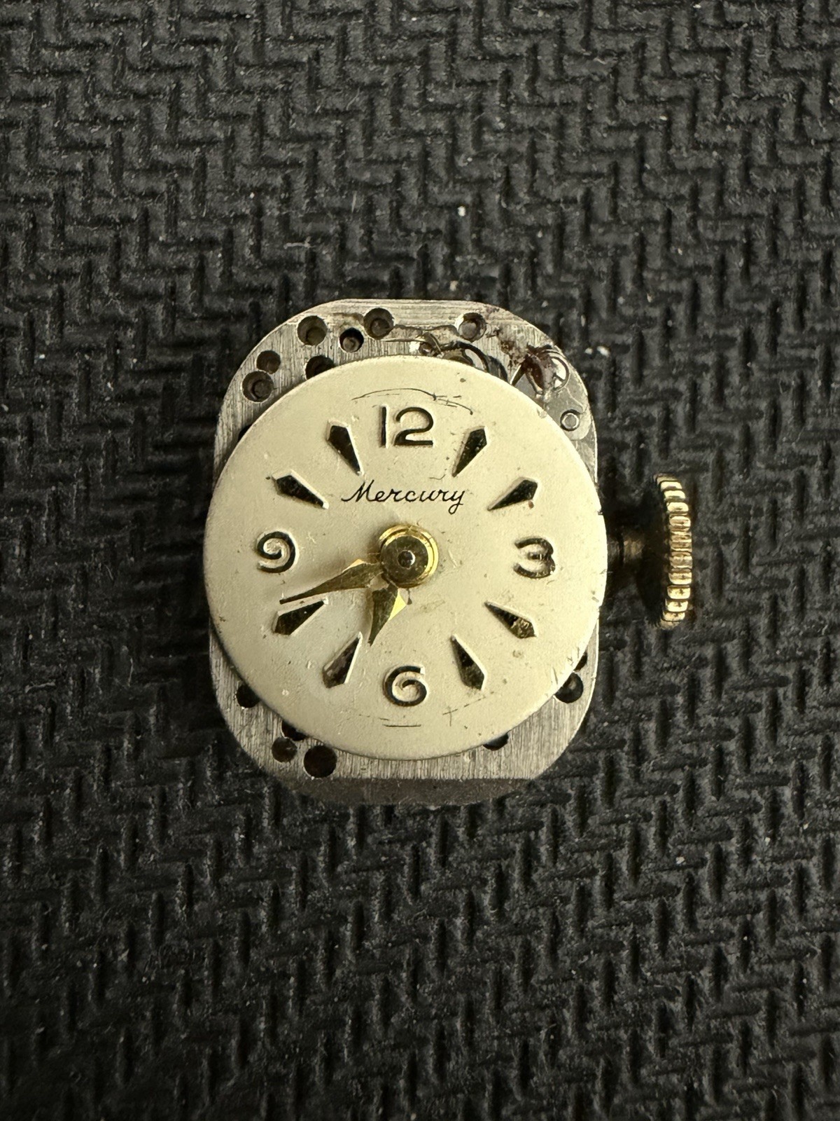 Vintage Mercury 21J Ladies Watch Movement Swiss For Parts Repair