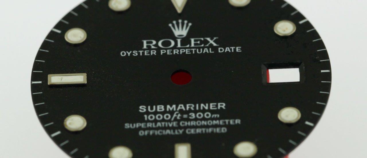 Original Men’s Rolex Submariner Date Gloss Black Gilt Dial 16800 16610 S/S #D44