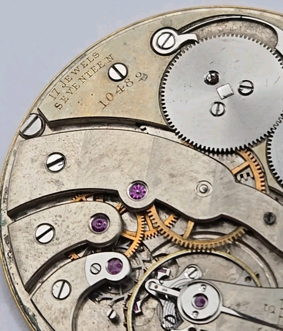 Antique 3mm Thin Touchon & Co Pocket Watch Movement For Repairs 42mm