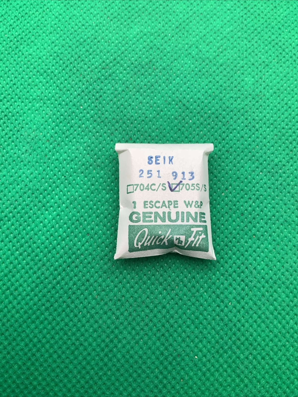 Quickfit To Fit Seiko 251 913 Escape Wheel Watch Part, 251913, NOS