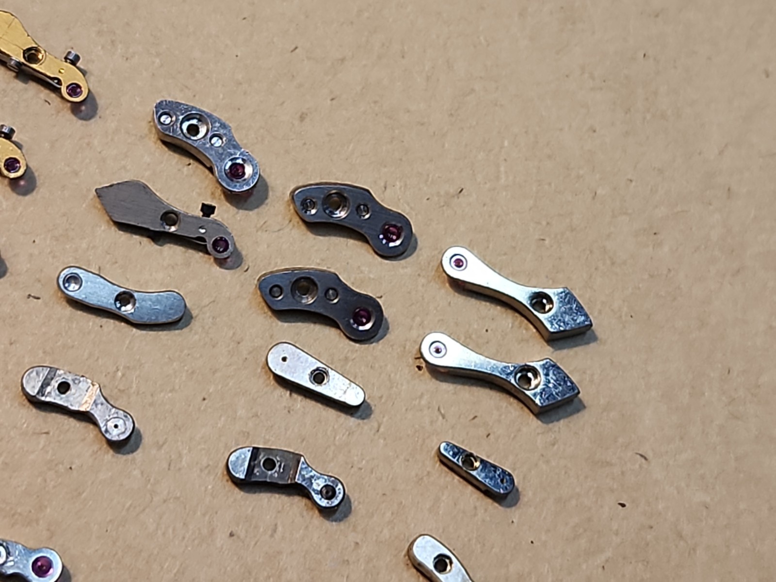 Lot Of Mixed Wristwatch Bridges Movement Parts Spares Repairs