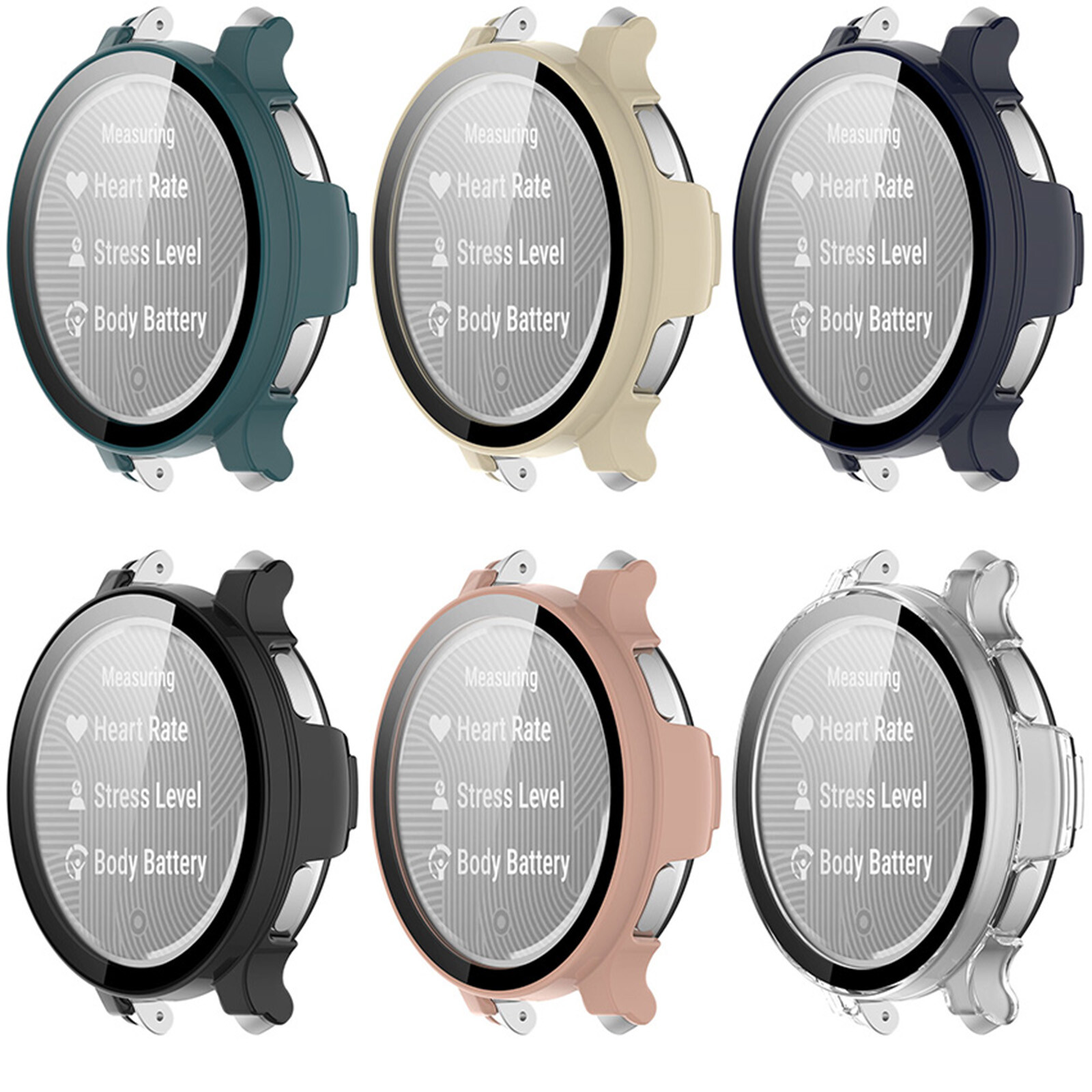 Tempered Film Screen Cover Protective Case For Garmin Lily2 Active Watch Case