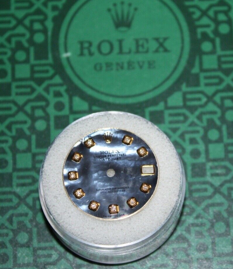 Rolex Datejust Dial Custom Made Dark Mother of Pearl & Diamonds 178273 178278