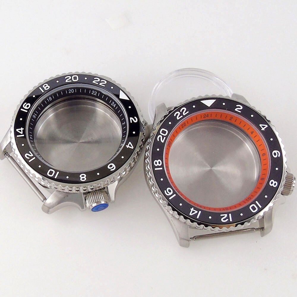 41mm Steel Diving 20Bar Watch Case Strap Sapphire 120 Clicks for NH34 GMT NH35