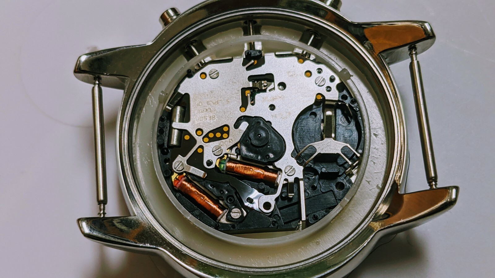 PHATCAT NEW VD53 Chrono Movement, with S/S case, dial, hands, date, black band