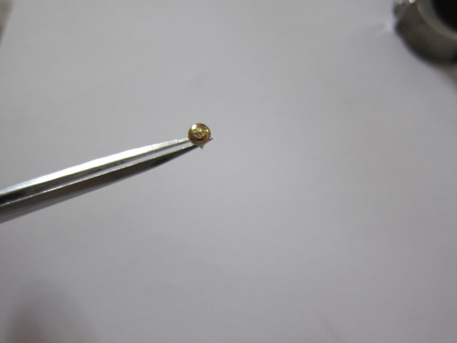 Vintage Hamilton Watch Crown & stem, 4.2 mm, Yellow NOS