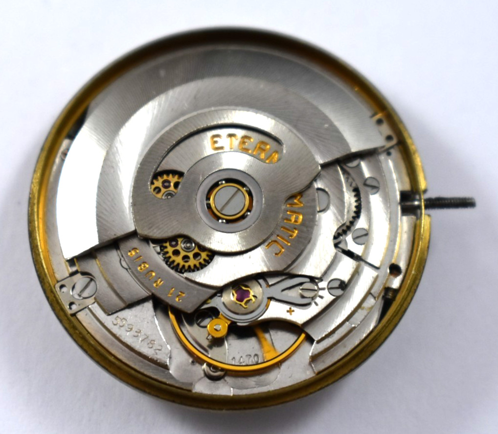 Vintage Eterna Matic Birks 2000 Automatic 1470K 21J Wrist Watch Movement lot.wi