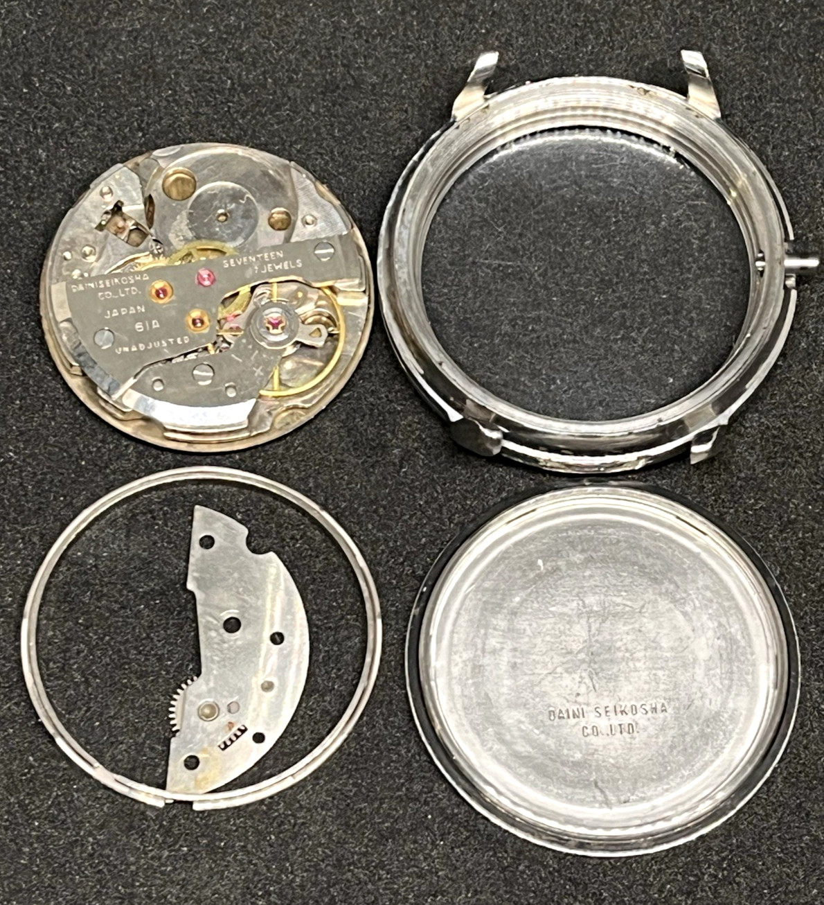 Vintage Seiko 66A Daini Seikosha 17J Balance is Good – For Parts/Repair 1960s