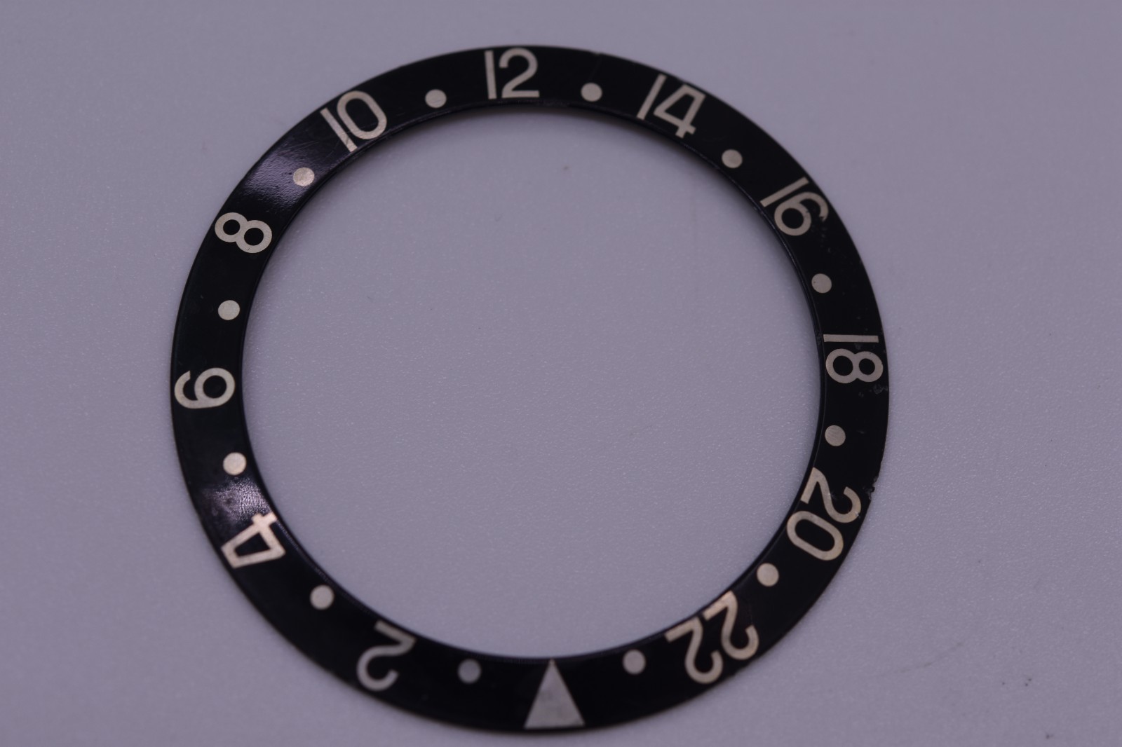 Vintage Rolex GMT Master Black Bezel Insert Faded “All Black” 16750 1675