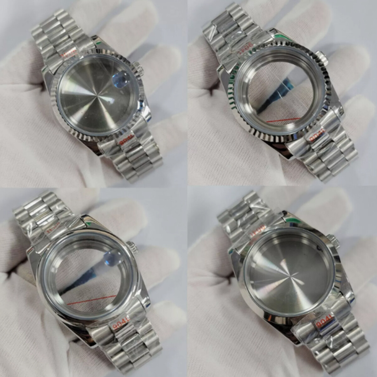 ​36/39MM Stainless Steel Watch Case+Strap Sapphire Glass For NH35/36/4R Movement