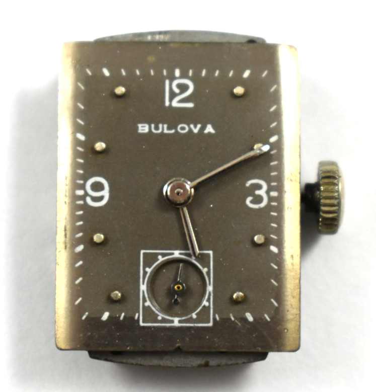 Vintage Bulova Manual Wind 21J 7AK Wrist Watch Movement lot.ed