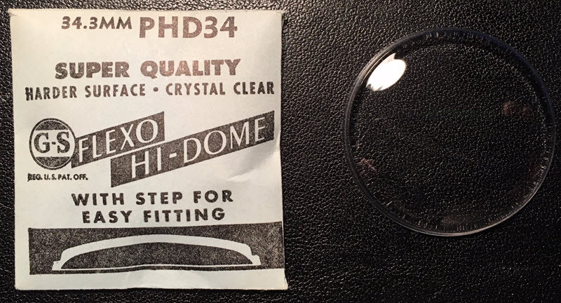 GS – PHD – Flexo Hi-Dome – Vintage Watch Crystals – Various Sizes