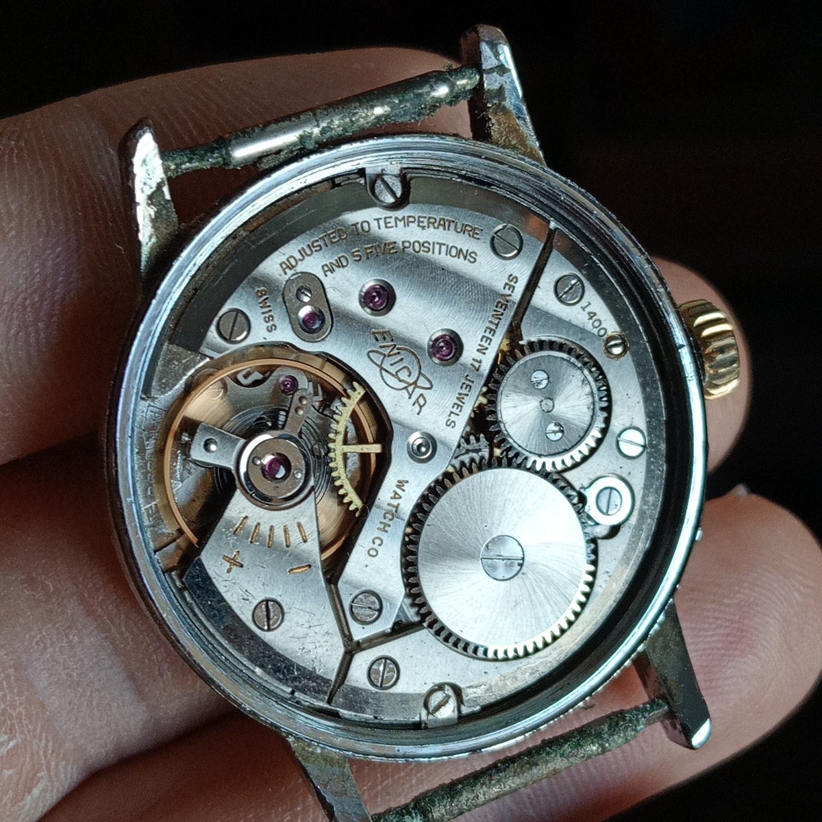 Enicar AR1292 Watch Movement parts. Vintage For VISCONT Spare Part