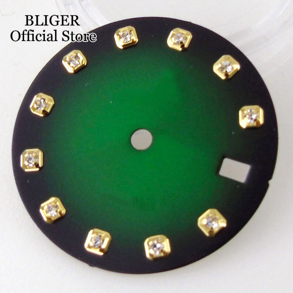 29mm Watch Dial Watch Face Fit NH35A NH36A Automatic Movement Diamond Index Date