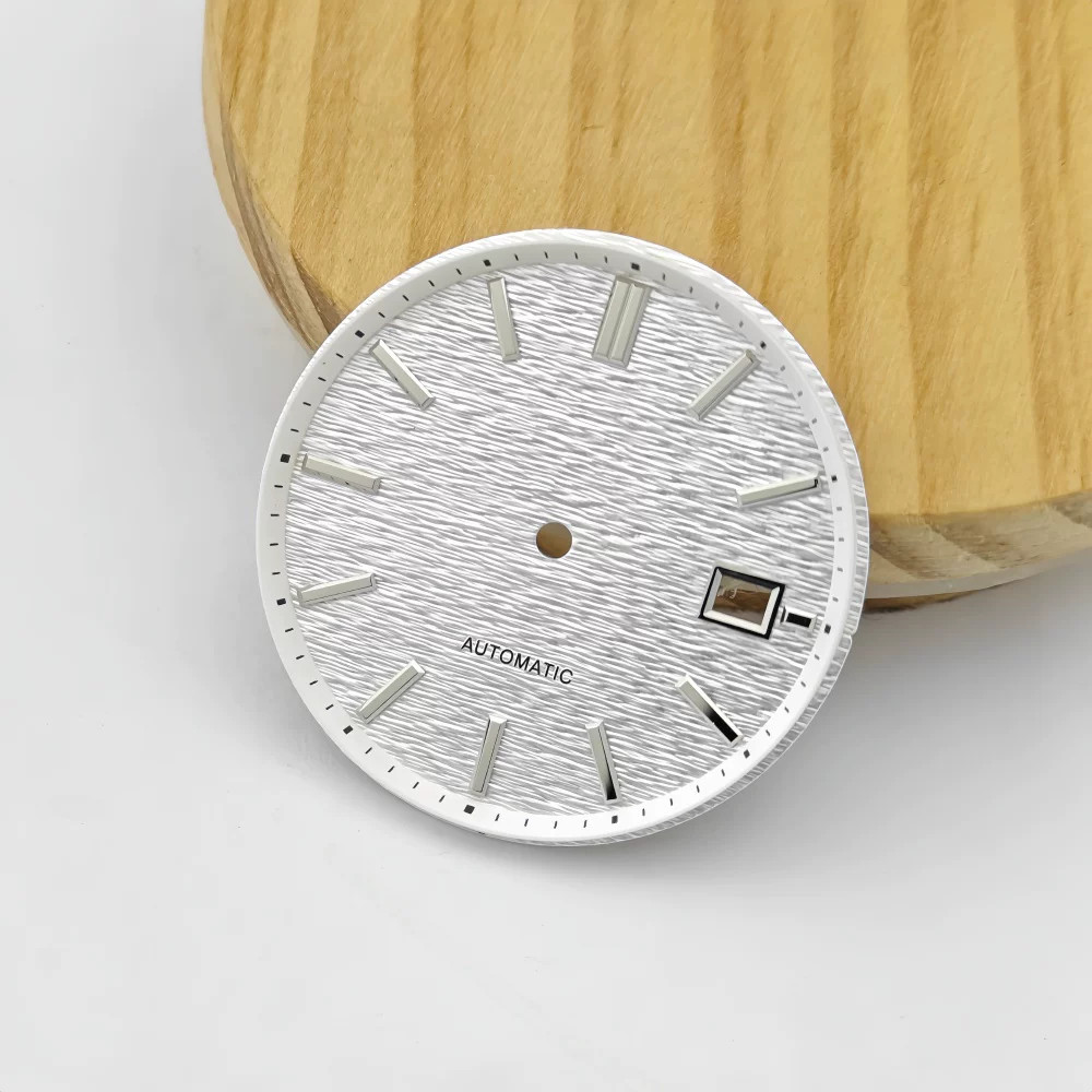 33.5mm GS Horizontal Stripe 3 O’clock Watch Dial No Lume for Nh35 Movement Parts