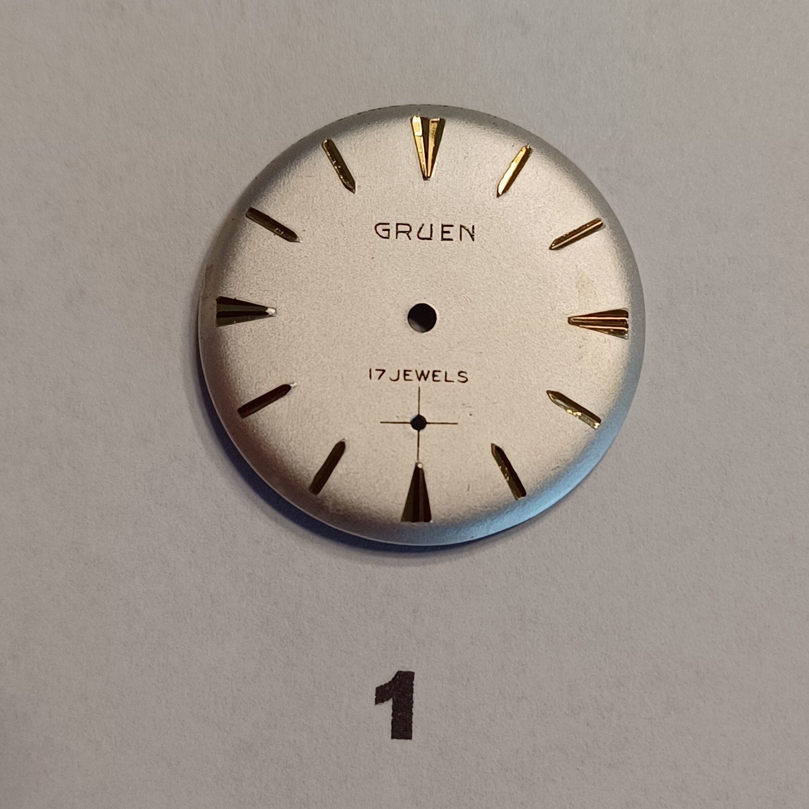 Vintage Gruen Watch Dials Gruen Round , Rectangular Pearl Dials ( Drop Down )