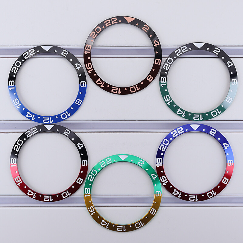 38mm X 30.7mm X 1.8mm Ceramic bezel Suitable For Modifying GMT Bicolor bicolor