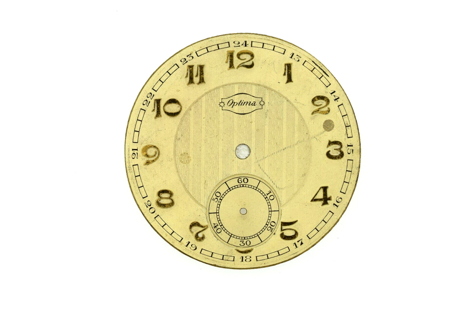 OPTIMA Vintage Pocket Watch Movement Swiss Made 4Parts 40.5 mm (2444)