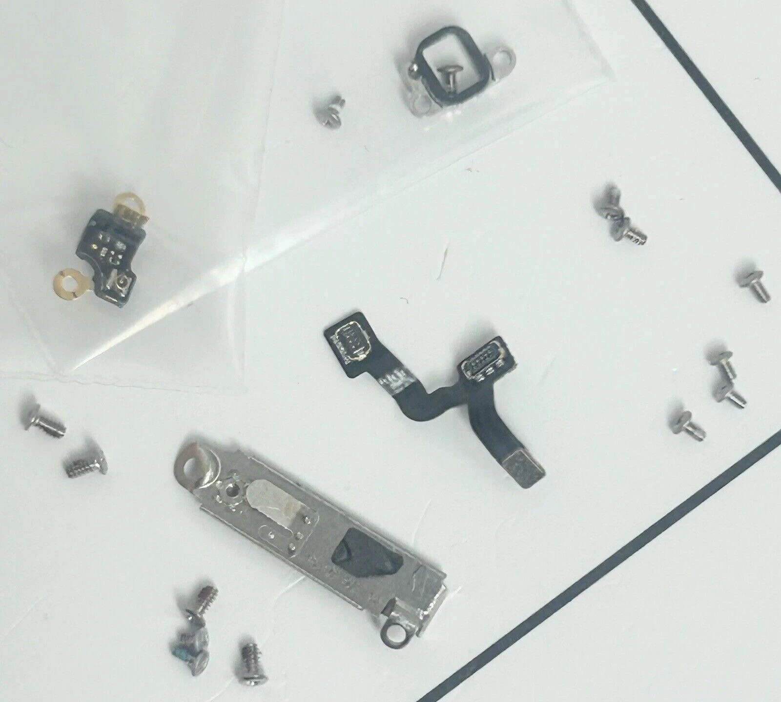Apple Watch Ultra 2 A2986 Taptic Engine Flex Cable, Internal Screws & Brackets.