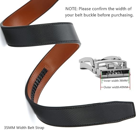 CHAOREN 40mm Ratchet Belt Buckle Only for 1 3 8 Slide Belt Strap Automatic