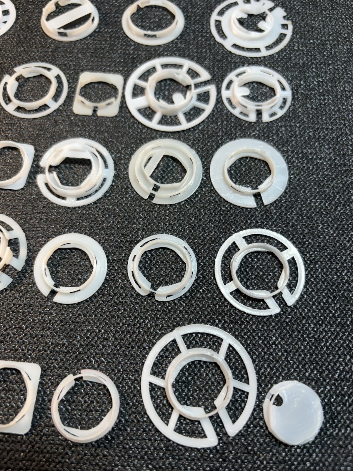 Plastic Watch Movement Holders Watchmakers Parts Lot (32) Variety,DIY,Crafts