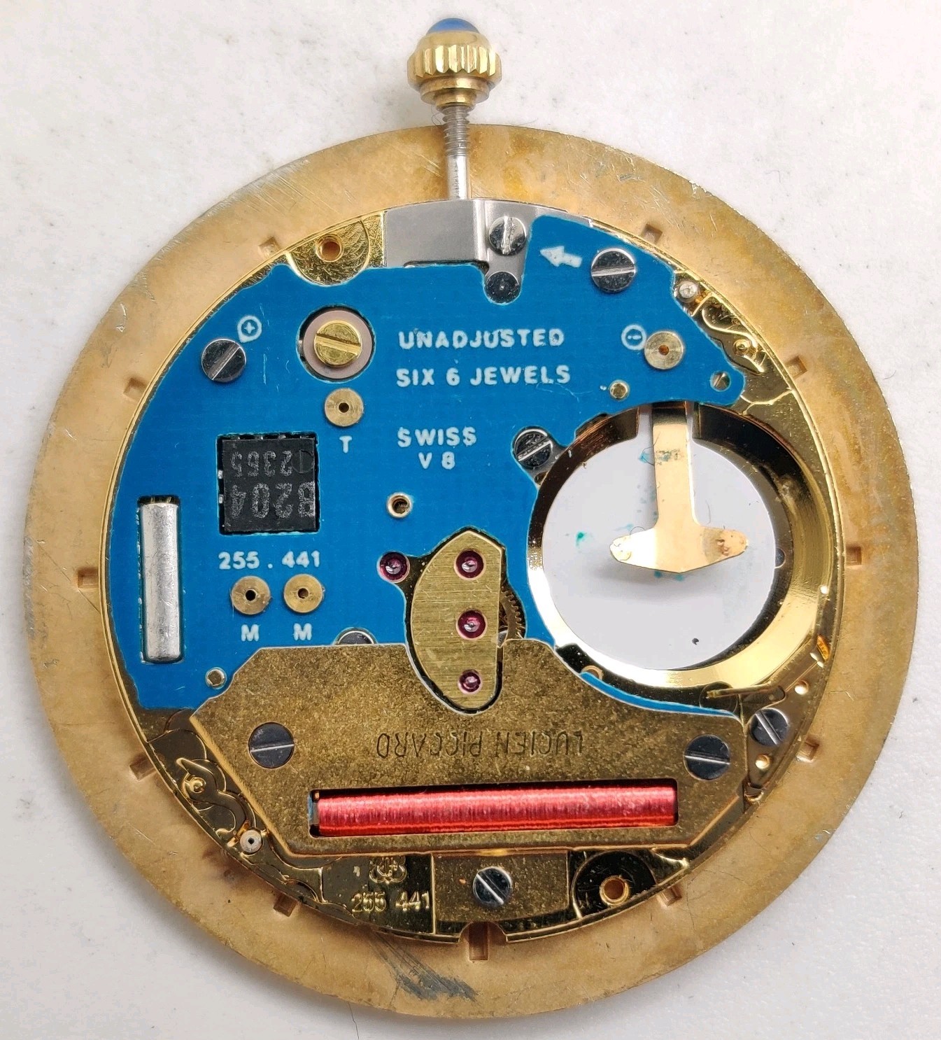 Lucien Piccard ETA Cal. 255.441 Swiss quartz watch movement For Repair
