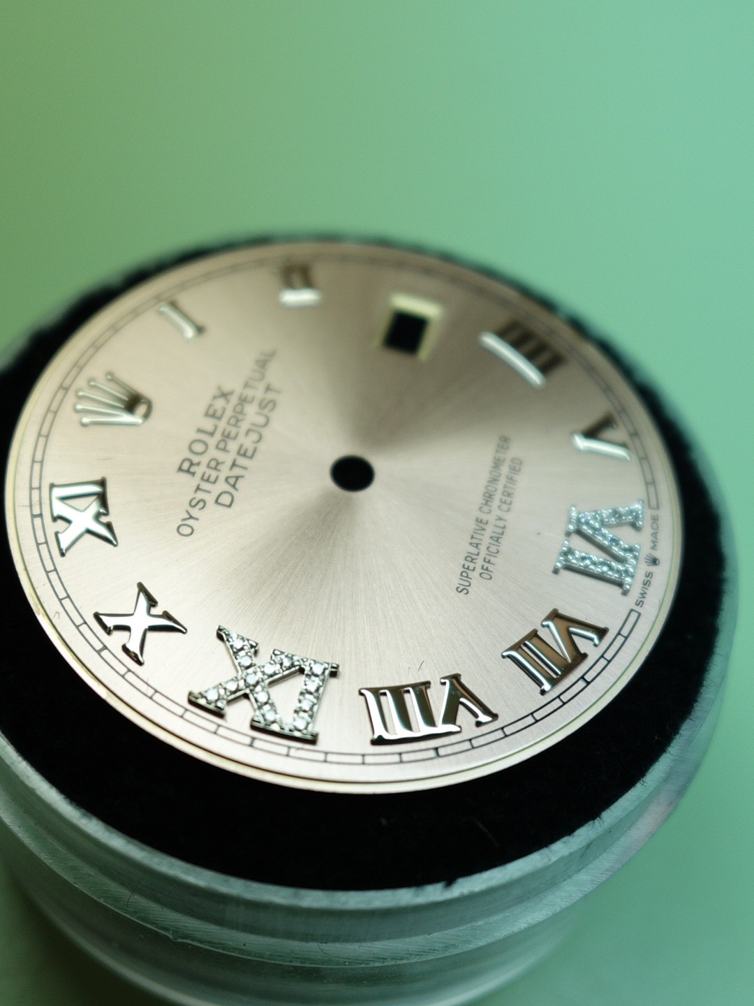 Rolex Custom Pink Diamond Dial w/ Roman Numerals 36mm 126234