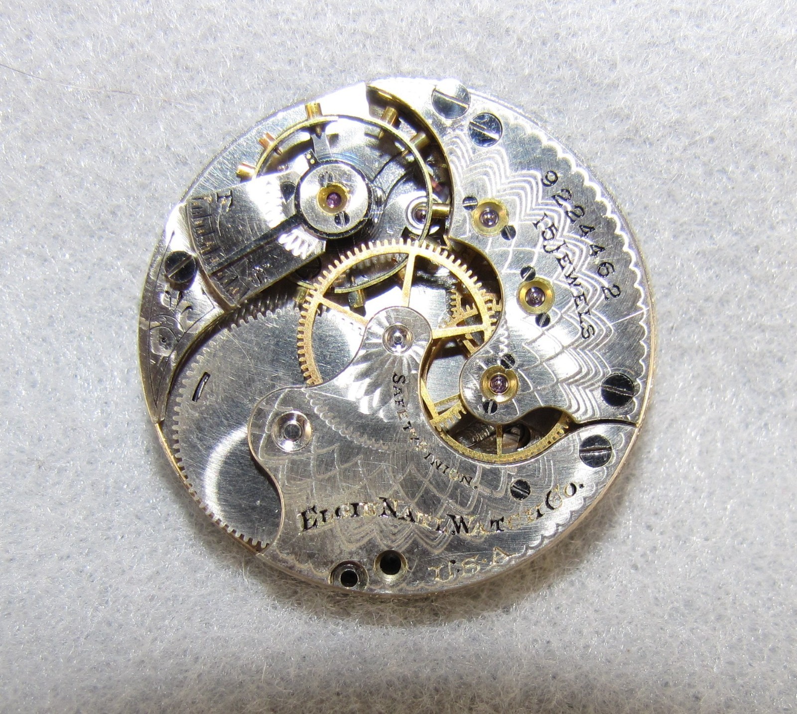 Antique 1901 Elgin Grade: 216 Model 2 6s 15j Pocket Watch Movement-Repair