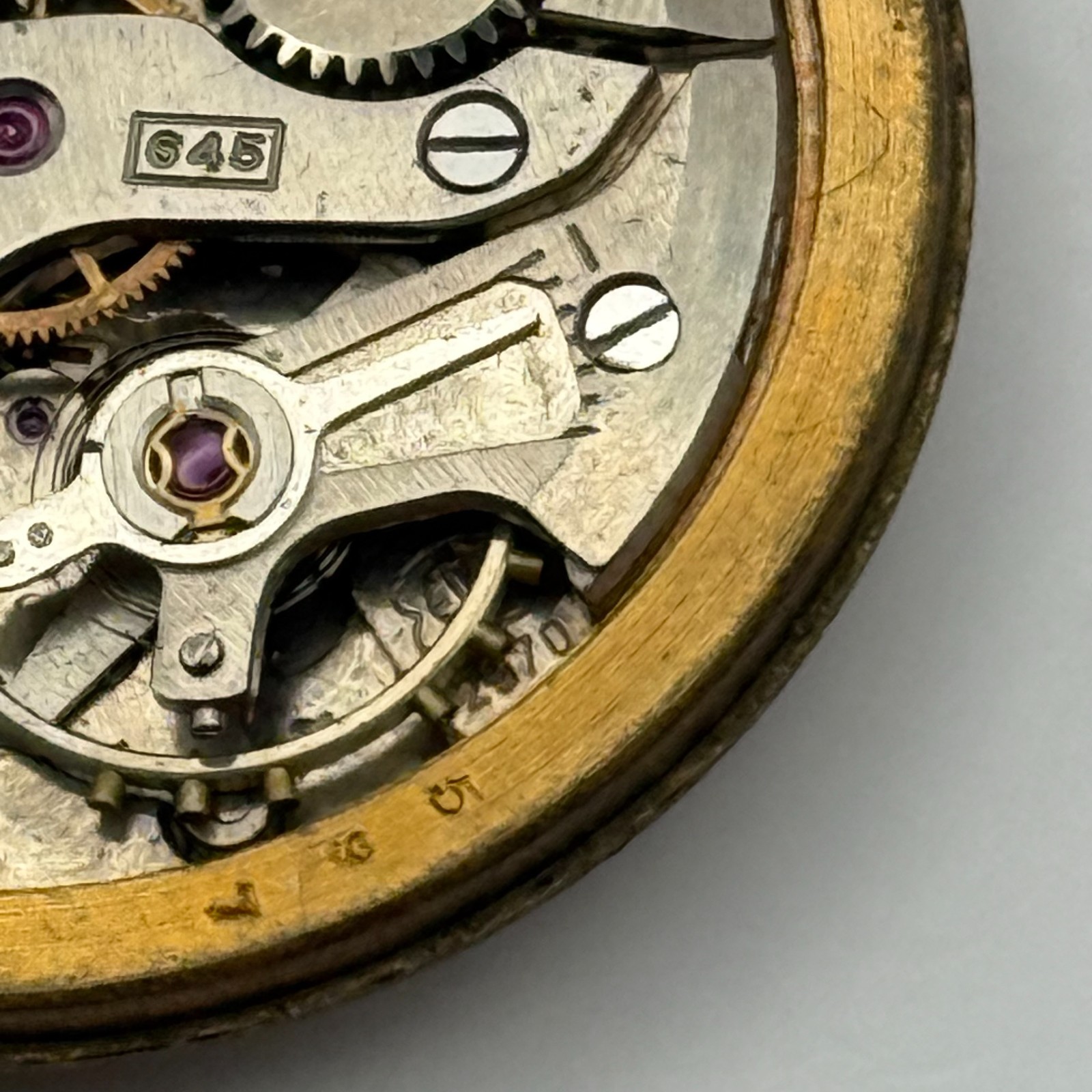 ETA 2370 Watch Movement Rotary Manual Wind Vintage Swiss Parts Repair 31.3mm