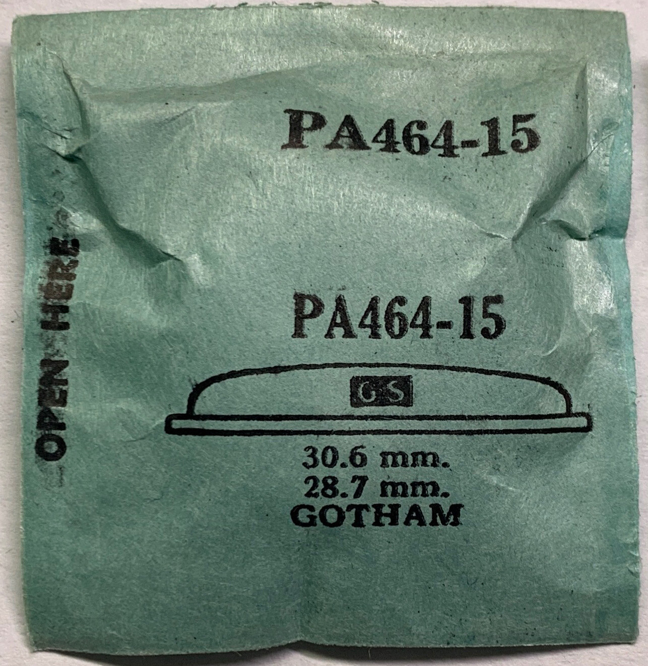 Original NOS G-S “PA” Wristwatch Crystals #464-15 – 600 Variations Available!