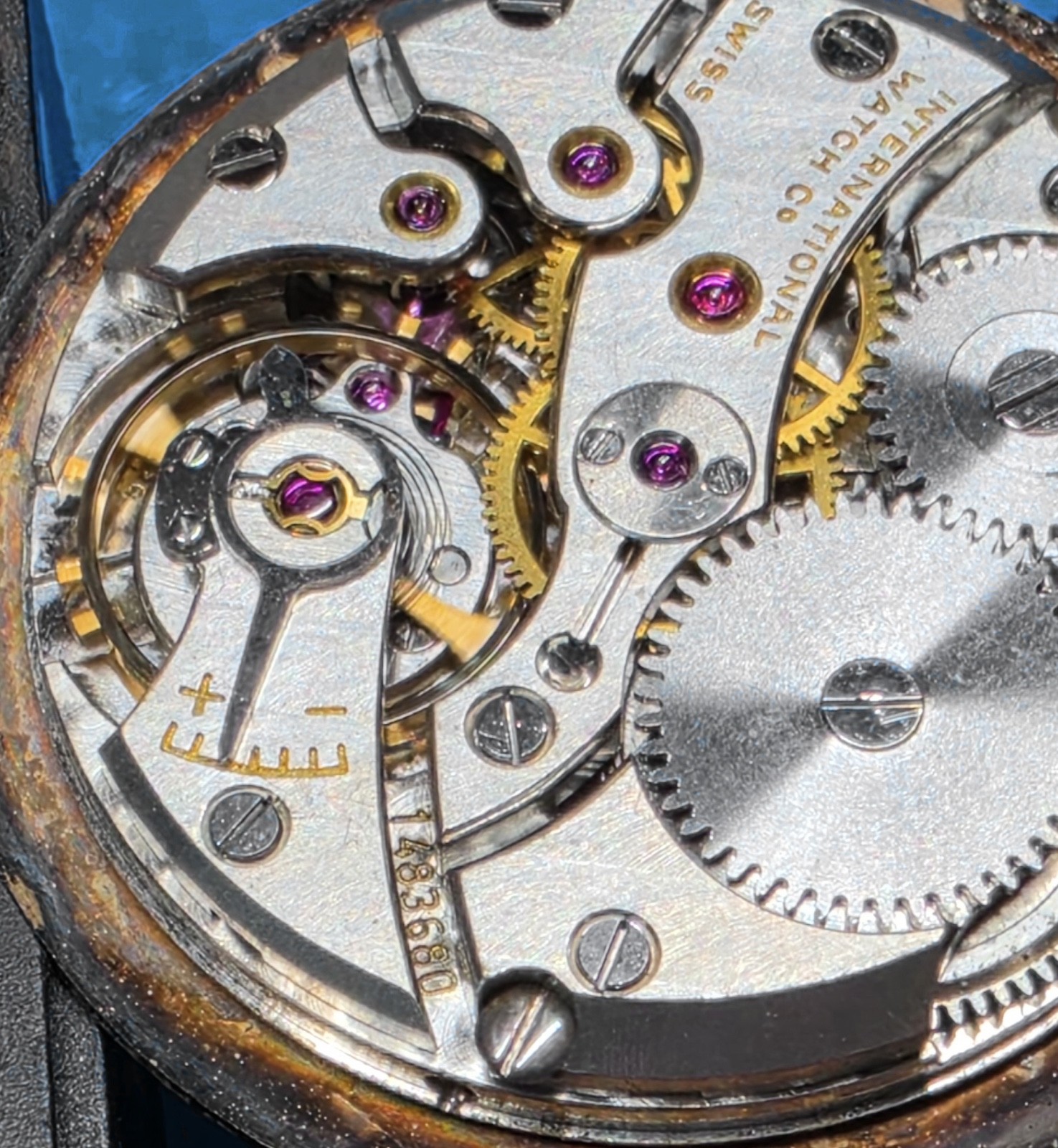 Rare IWC Schaffhausen Caliber 89 Movement Complete 1959 Excellent Running Order