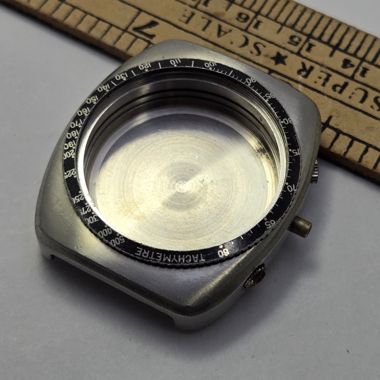 Perseo Chronograph 3000 Manual Winding Vintage Watch Case Only
