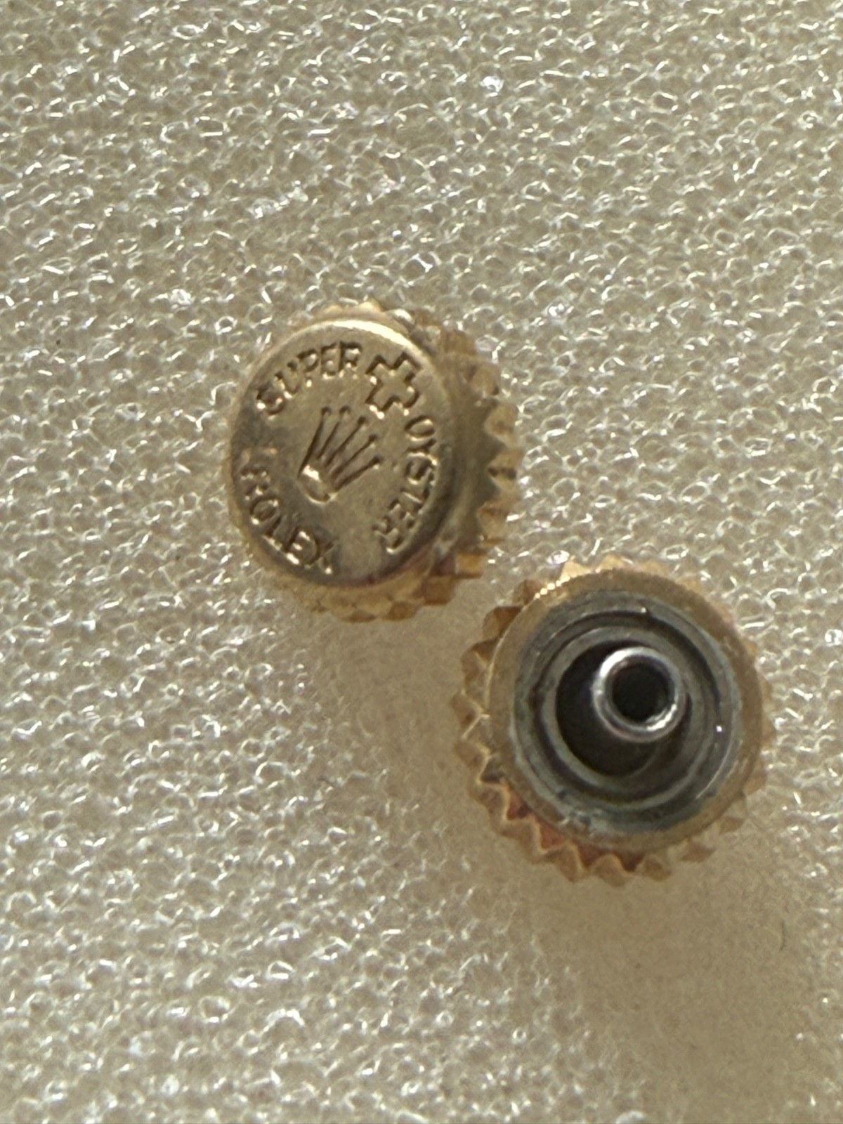 1 x Vintage Rolex Super Oyster Crown 6.1MM GOLD COLOR good condition
