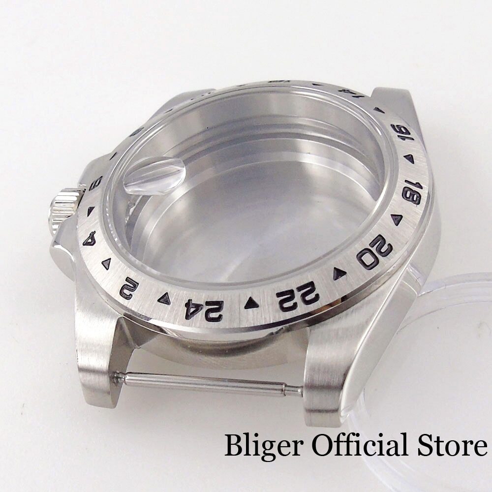 39mm Fit NH35A NH36 PT5000 NH34 GMT Diving Watch Case Sapphire Glass 24Hours