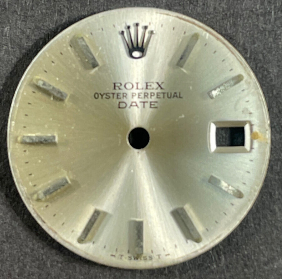 Vintage Rolex Oyster Perpertual Date Watch Dial For 26mm Case 6517 6519 6917
