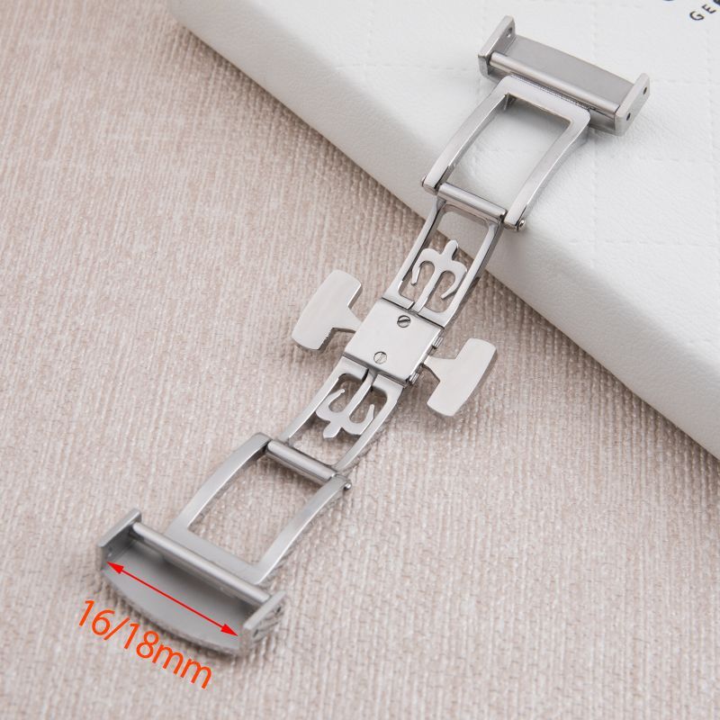 Fit for Patek Philippe Aquanaut Models 16 18mm Steel Folding Buckle Clasp