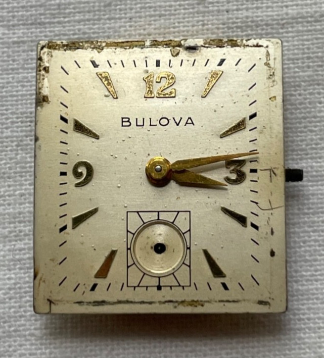 Bulova 8AE – movement for mens watch RUNS, lot2207