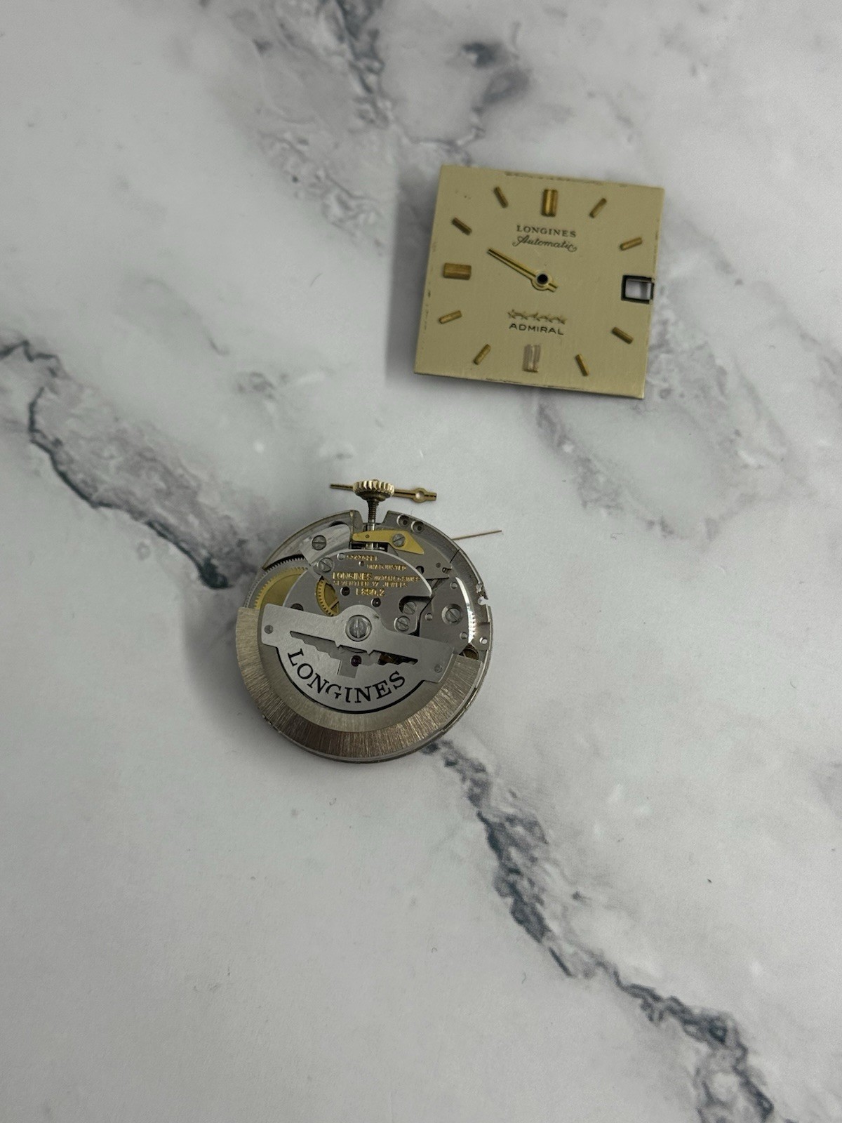 Vintage Longines Admiral Automitac Date 17J L.890.2 Movement For Parts