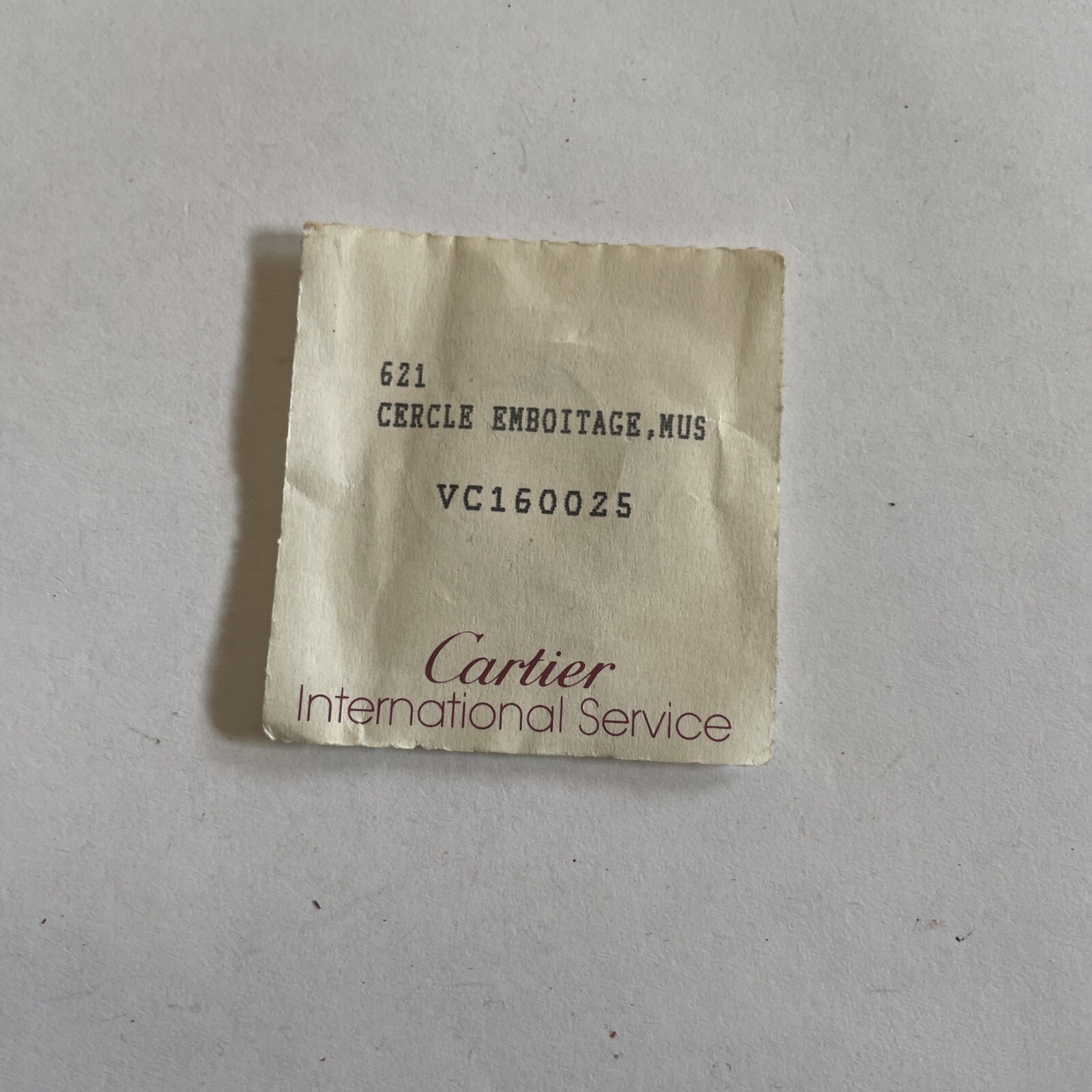 Auth New Cartier 24mm Cercle Emboitage, Mus VC160025