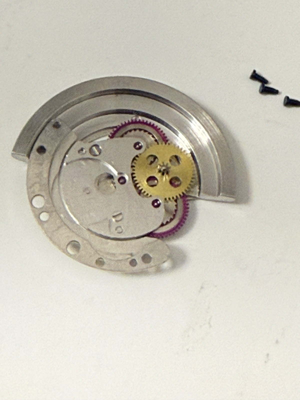 Genuine Vintage Rolex Cal 1556 Rotor Automatic bridge Complete perfect + screw