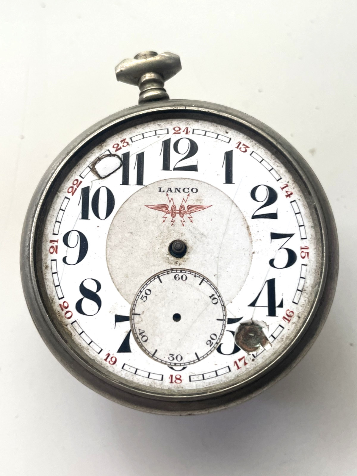 Lanco Pocket Watch Movement for Parts