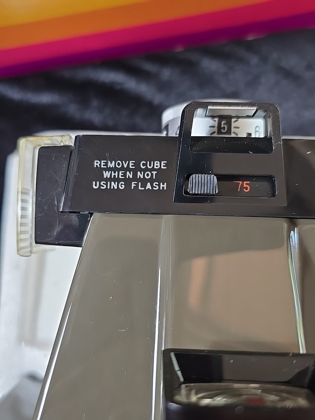 Polaroid Colorpack II Land Camera With Original Box And All Papers Black Vtg
