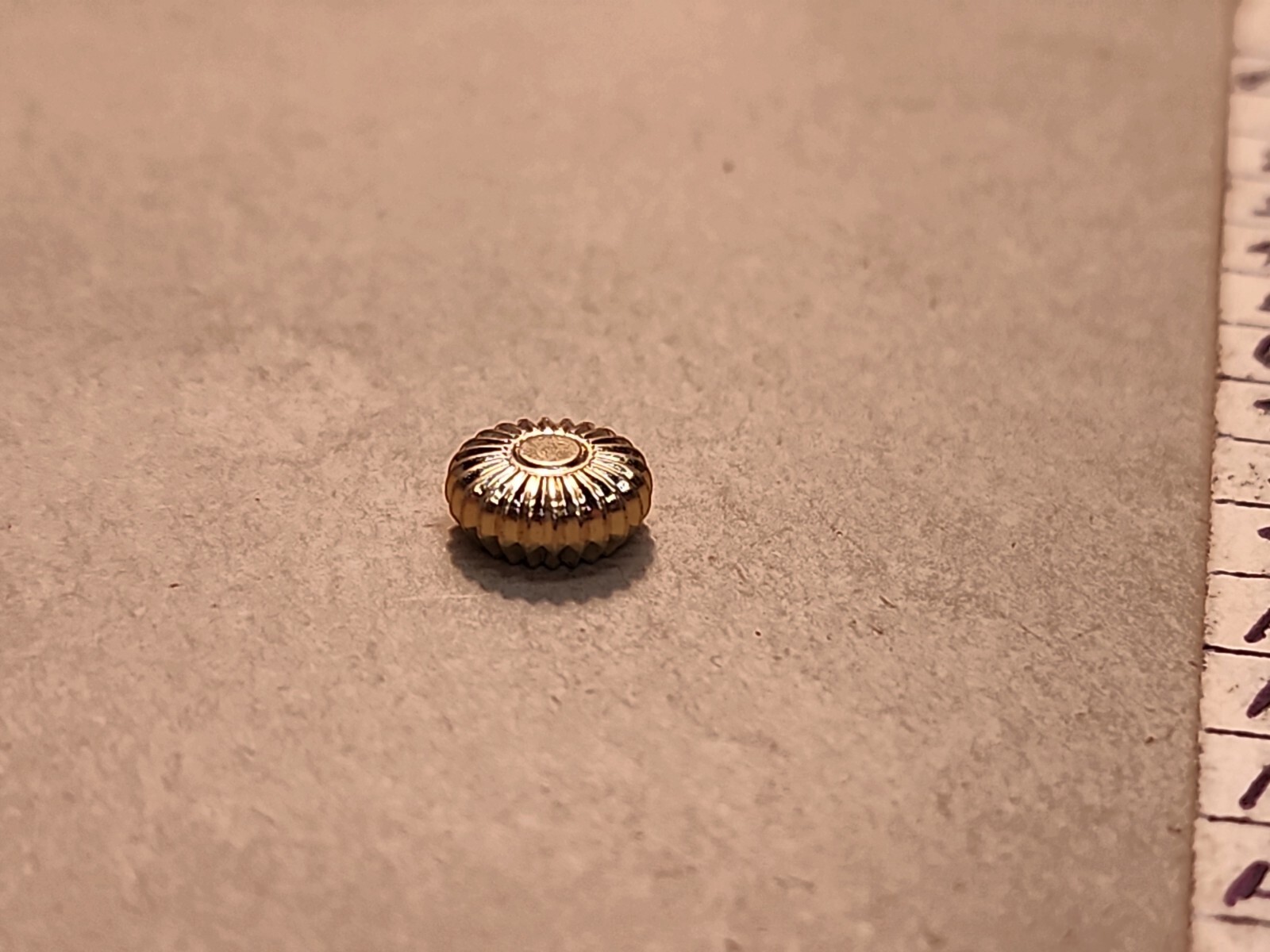 NOS 9mm Tap 1 Yellow American Pocket Watch Crown 18s Or 16s