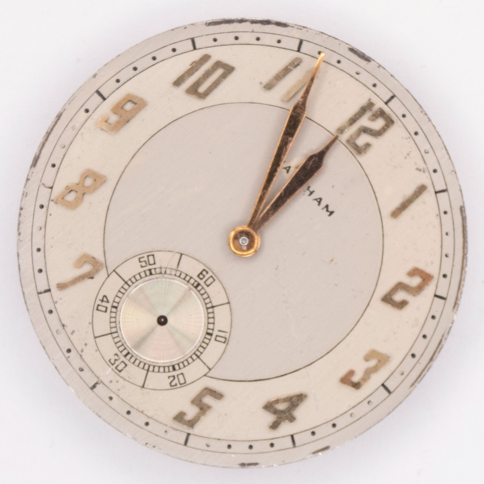 Waltham Grade Premier 12-Size 21-Jewel Antique Pocket Watch Movement, Runs a Bit