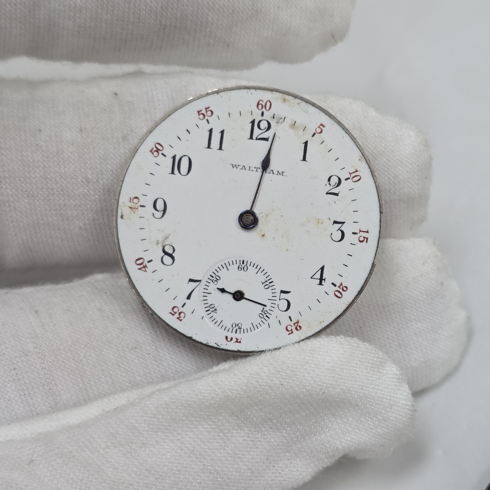 1901 Antique Waltham Grade Seaside Model 1891 Pocket Watch Movement 0s 7j