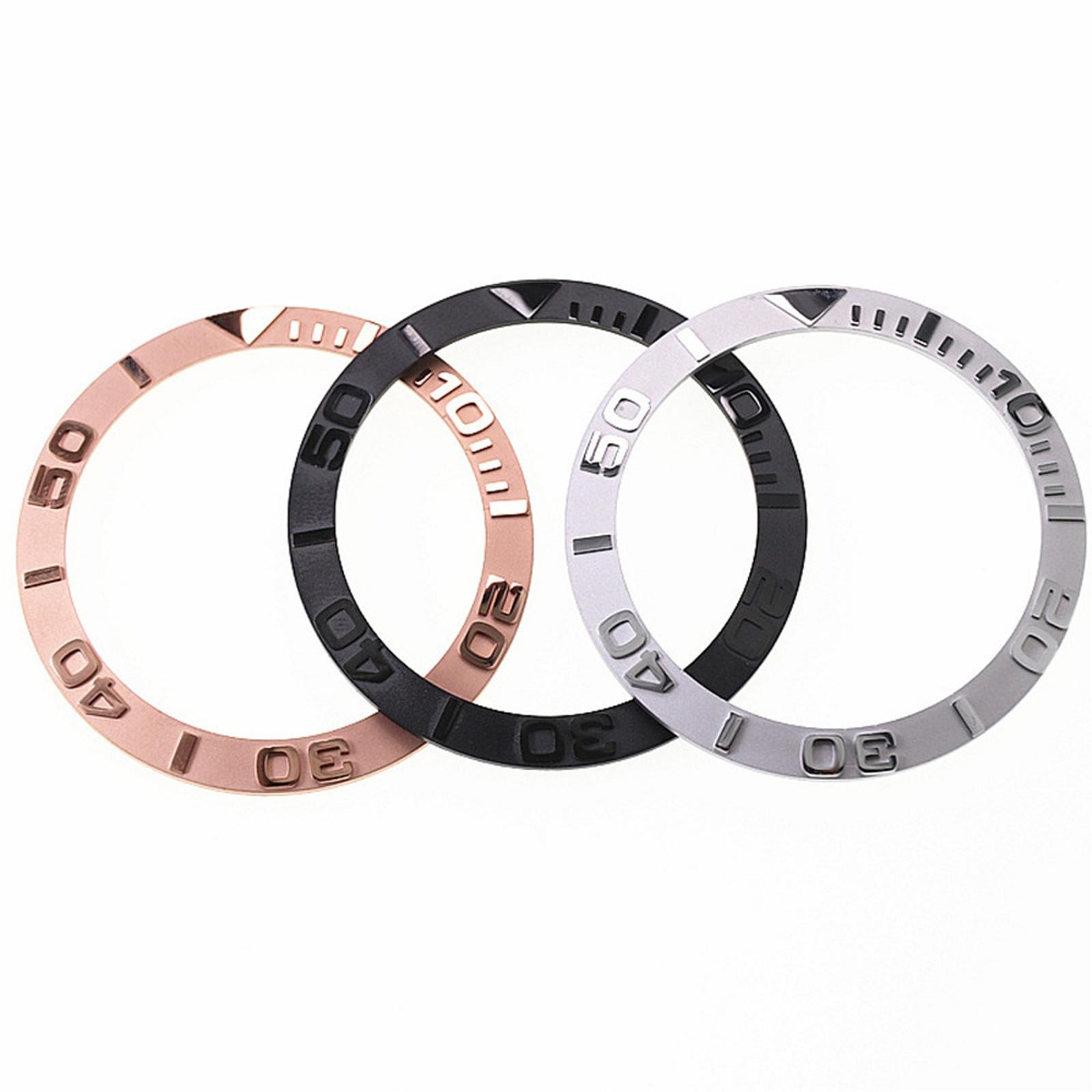 New 38mm Ceramic Bezel Inserts Yacht Master Style Watch Ring For SKX007 SKX009