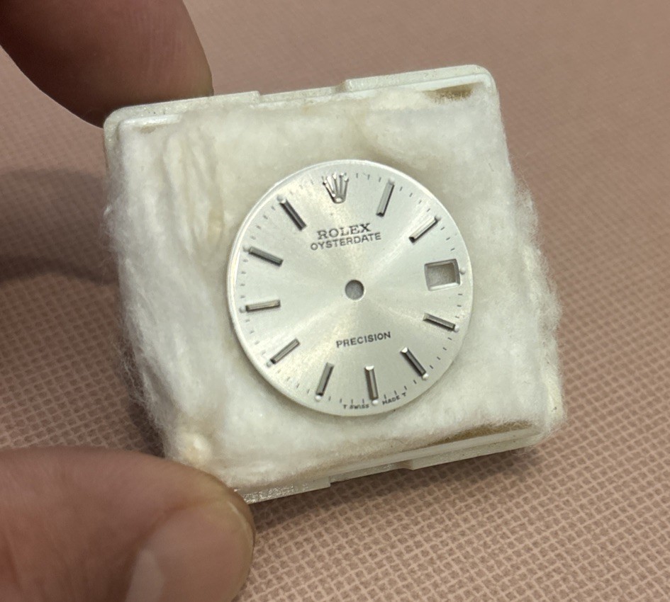 Genuine Rolex Oysterdate Precision 31mm Dial Silver 6466